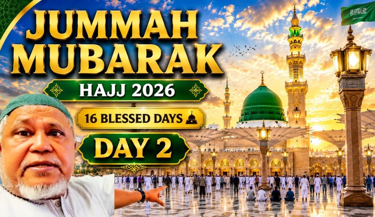 Jumu'ah prayer at Masjid an-Nabawi during Hajj 2026 in Madinah, Saudi Arabia