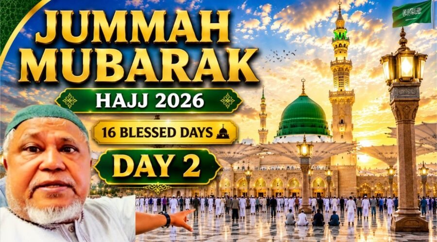 Jumu'ah prayer at Masjid an-Nabawi during Hajj 2026 in Madinah, Saudi Arabia