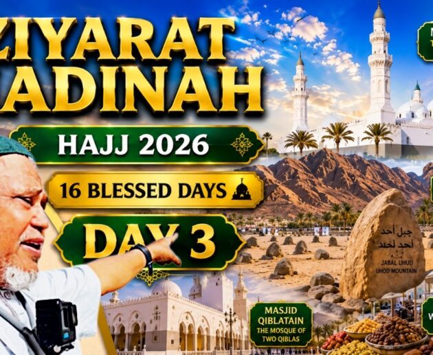Madinah Ziyarat journey during Hajj 2026, featuring Islamic landmarks and historic sites in Madinah, Saudi Arabia.