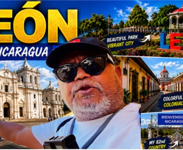 Cathedral Basilica of León in León, Nicaragua during my Central America backpacking journey in 2026