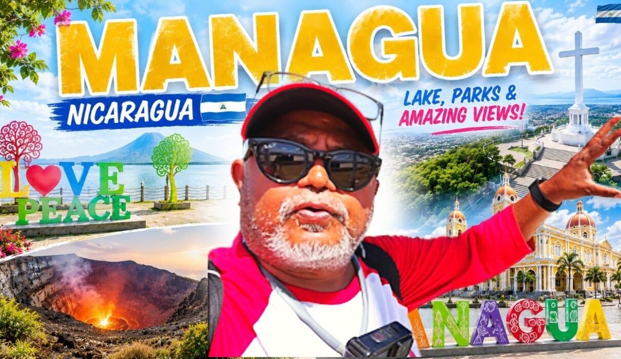 Lake Managua waterfront with panoramic views during my final day exploring Managua, Nicaragua