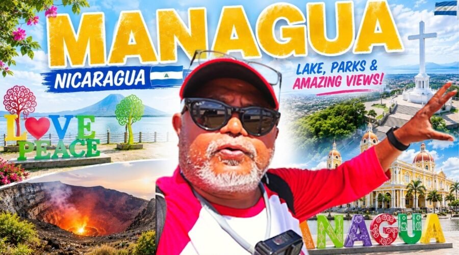 Lake Managua waterfront with panoramic views during my final day exploring Managua, Nicaragua