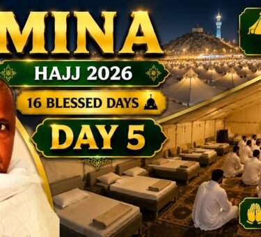 Mina tent city filled with pilgrims during Hajj 2026 before the journey to Arafat