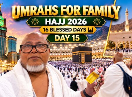 16 Blessed Days | Day 15 in Makkah: Three Umrahs for My Family | Hajj 2026