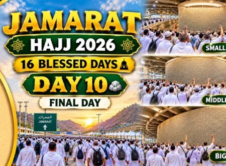 Hajj 2026 pilgrim completing final Jamarat on Day 10