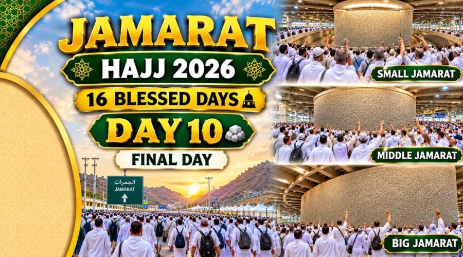Hajj 2026 pilgrim completing final Jamarat on Day 10