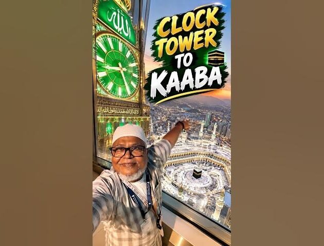 Kaaba and Masjid al-Haram viewed from the Makkah Clock Tower during Hajj 2026