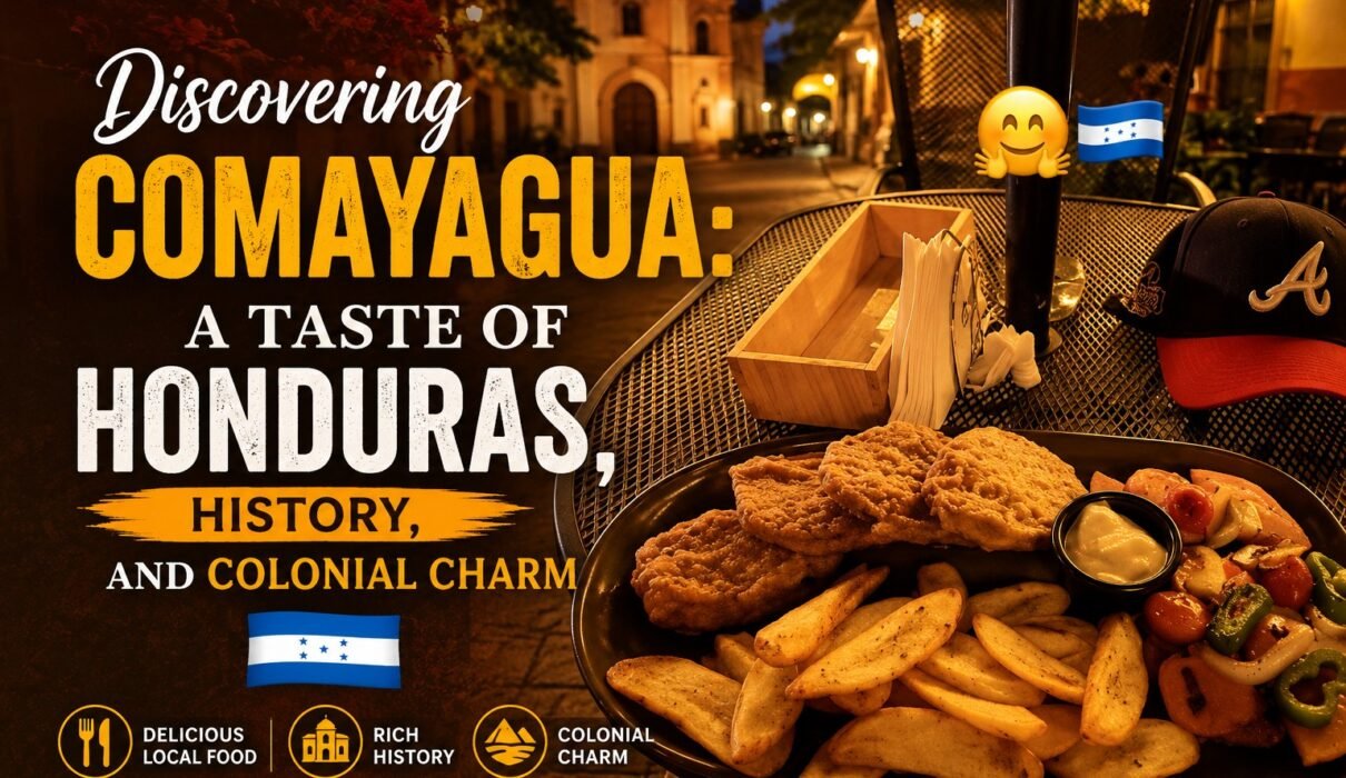 Comayagua Honduras with historic colonial architecture, cathedral, and colorful city streets