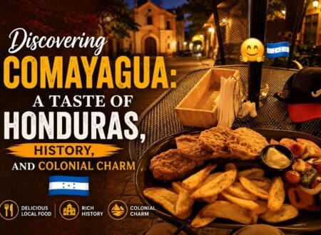 Comayagua Honduras with historic colonial architecture, cathedral, and colorful city streets