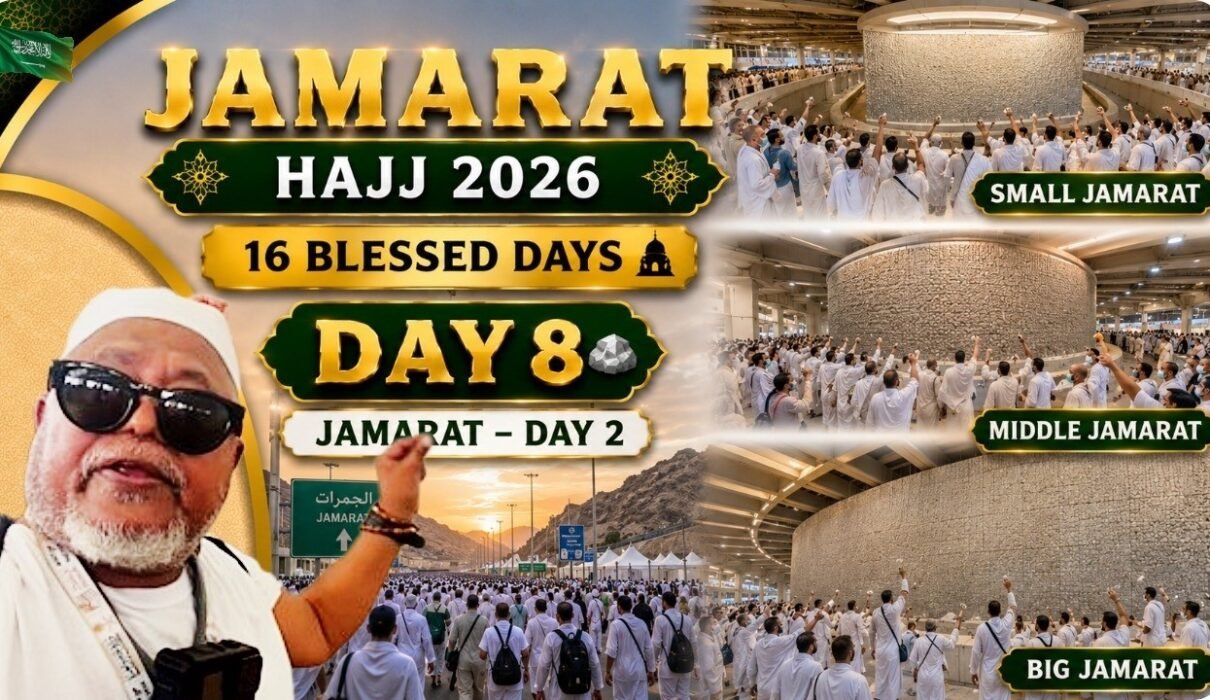Hajj 2026 Day 8 journey to Jamarat on the second day of Ramy in Mina