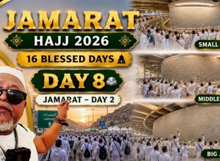 Hajj 2026 Day 8 journey to Jamarat on the second day of Ramy in Mina