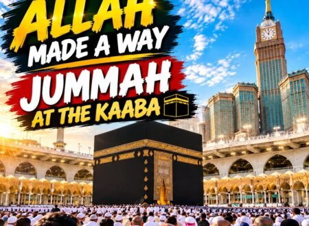 Kaaba at Masjid al-Haram surrounded by Hajj pilgrims during Jummah prayer in Hajj 2026