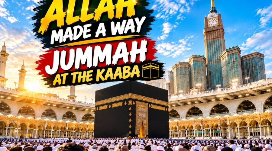 Kaaba at Masjid al-Haram surrounded by Hajj pilgrims during Jummah prayer in Hajj 2026