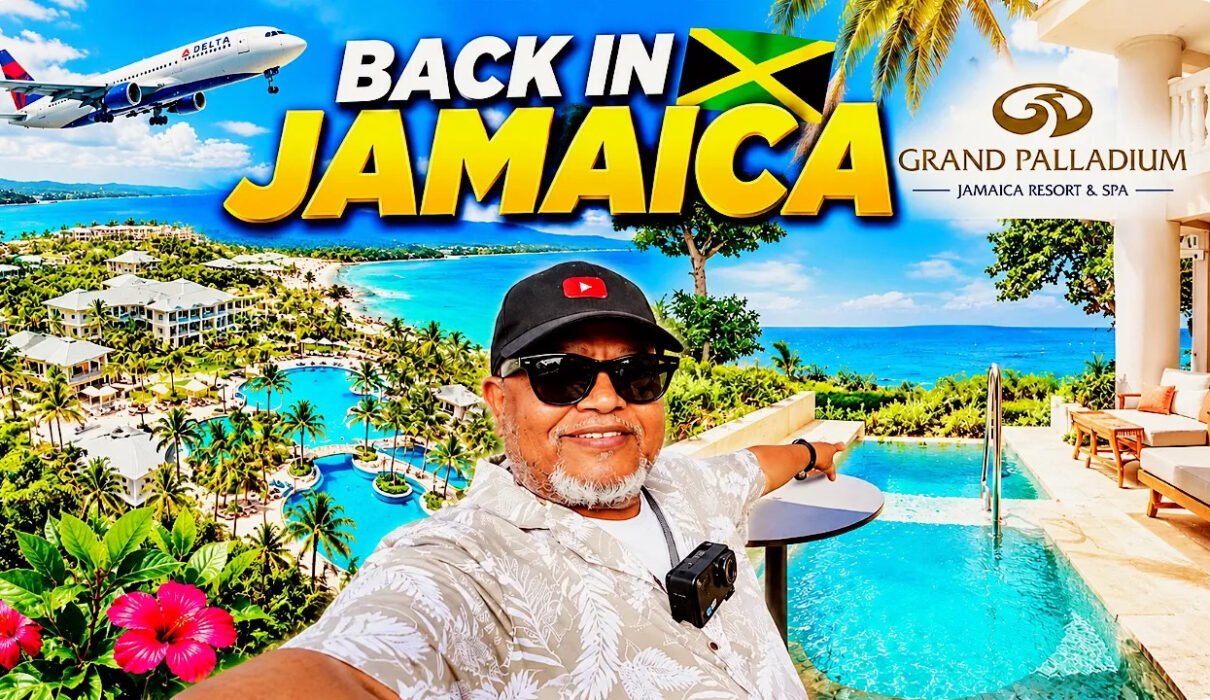 Family vacation arrival at Grand Palladium Jamaica Resort & Spa in Montego Bay, Jamaica