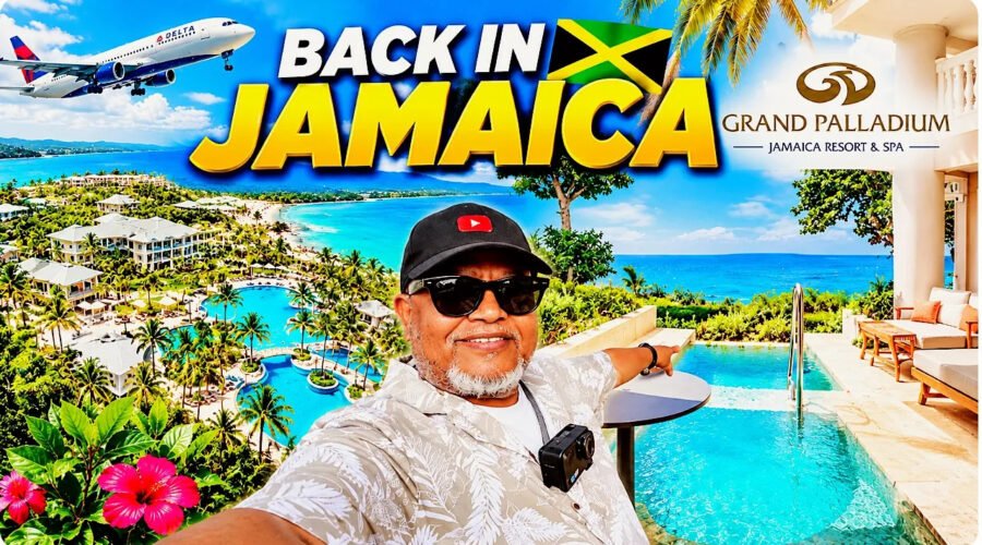 Family vacation arrival at Grand Palladium Jamaica Resort & Spa in Montego Bay, Jamaica